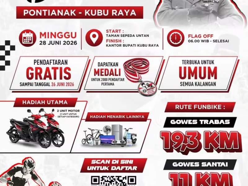 Soekarno Fun Bike Untuk Warga Kubu Raya Dan Sekitarnya 