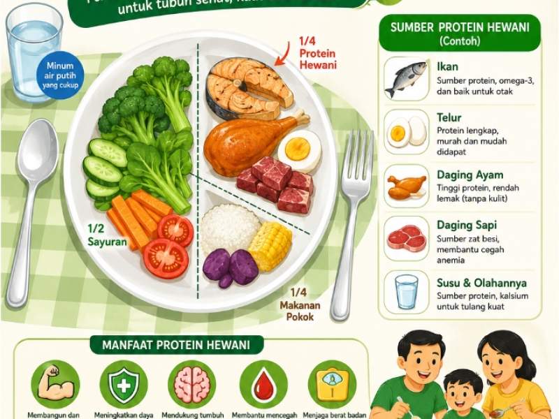 isi Piringku Kaya Protein Hewani 