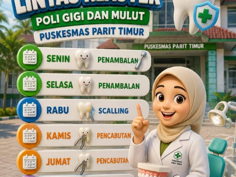 Jadwal Pelayanan Lintas Klaster Kesehatan Gigi Dan Mulut 