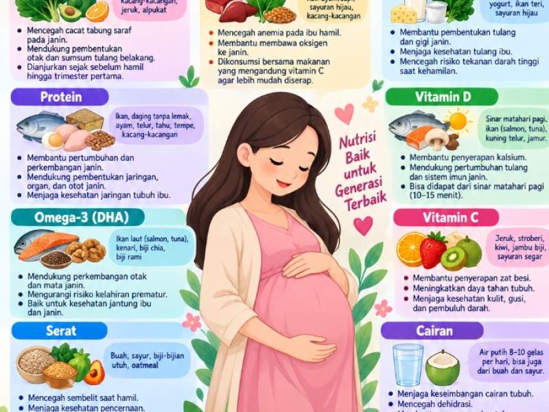 NUTRISI YANG SANGAT PENTING UNTUK IBU HAMIL 